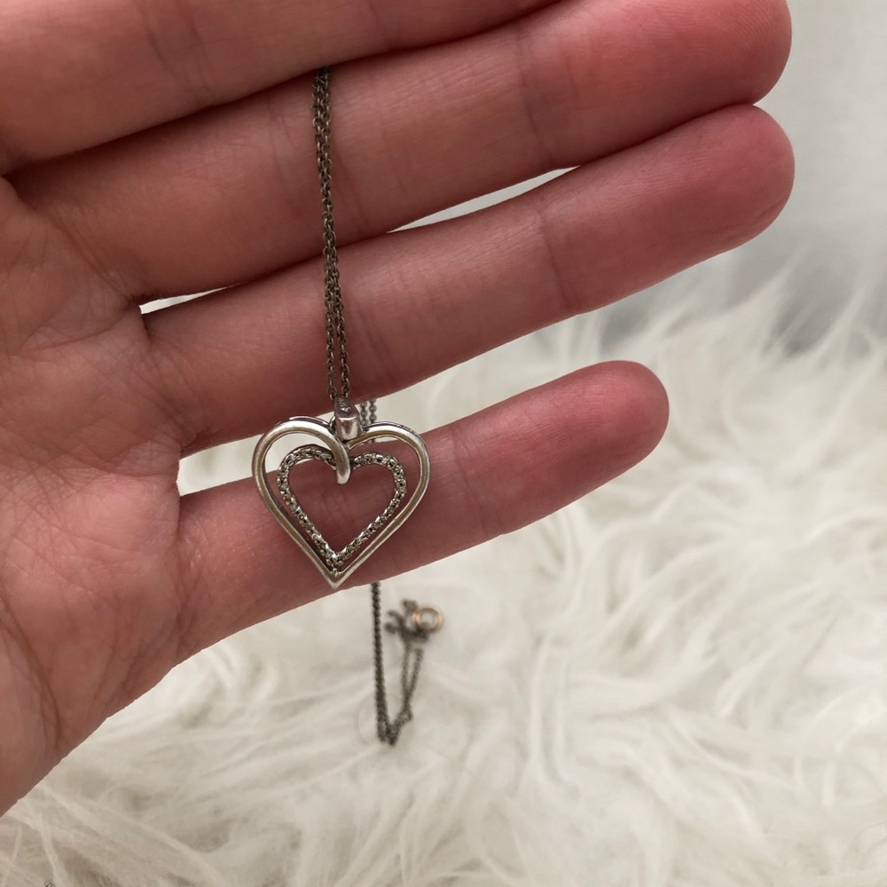 Sterling Silver Heart Necklace 🤍